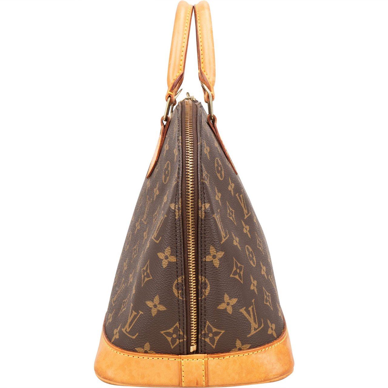 Louis Vuitton Louis Vuitton Monogram Canvas Alma PM Handbag Bruin