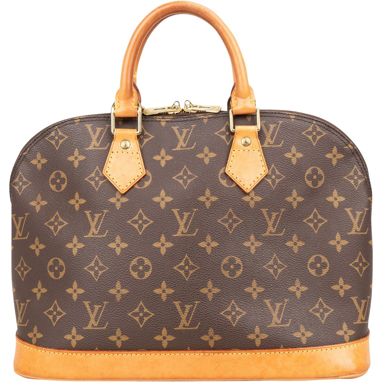 Louis Vuitton Louis Vuitton Monogram Canvas Alma PM Handbag Bruin