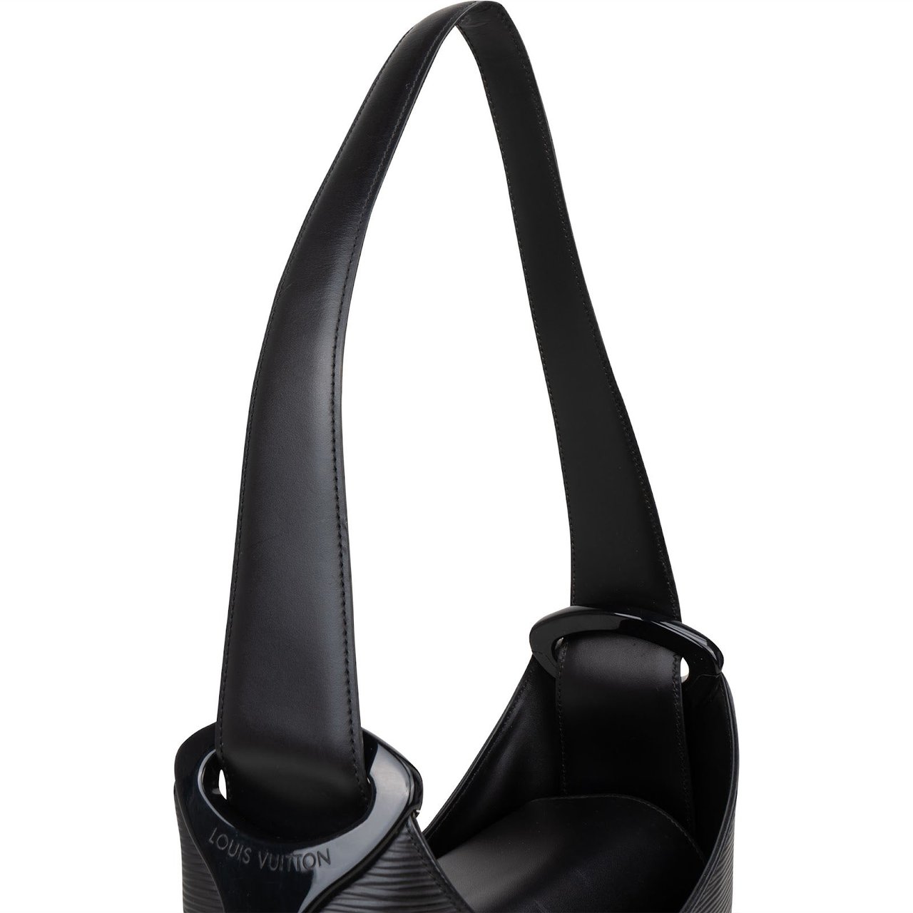 Louis Vuitton Louis Vuitton Noir Epi Leather Verseau Hobo Shoulder Bag Zwart