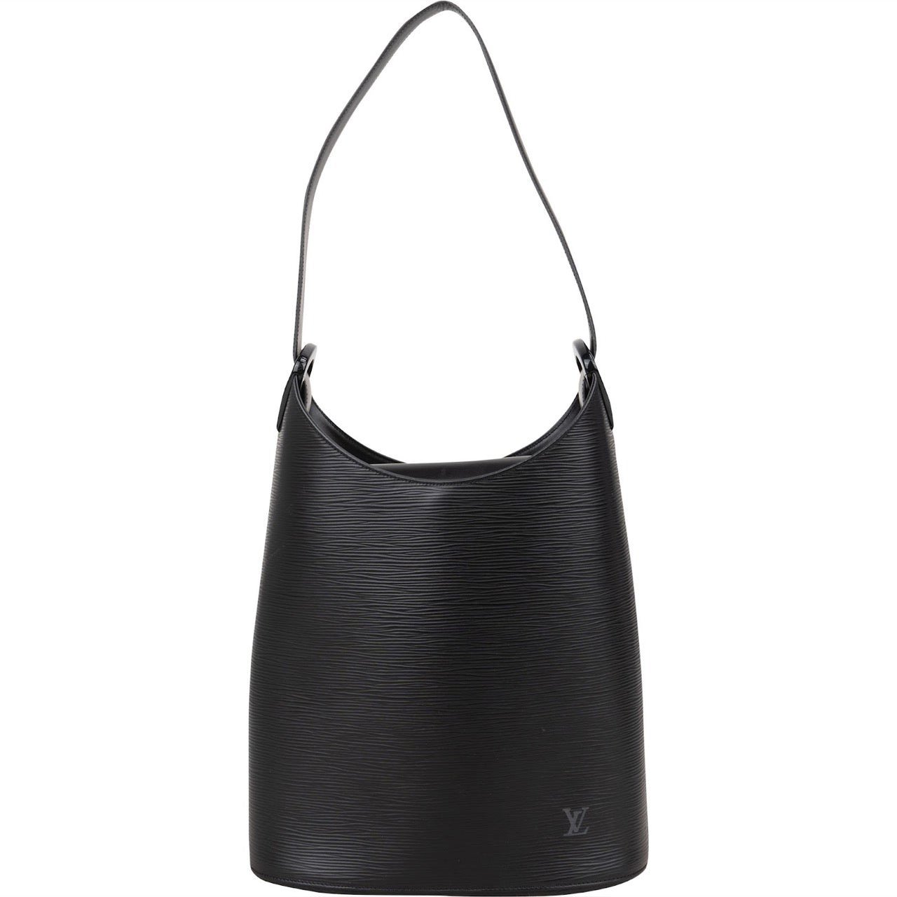 Louis Vuitton Louis Vuitton Noir Epi Leather Verseau Hobo Shoulder Bag Zwart