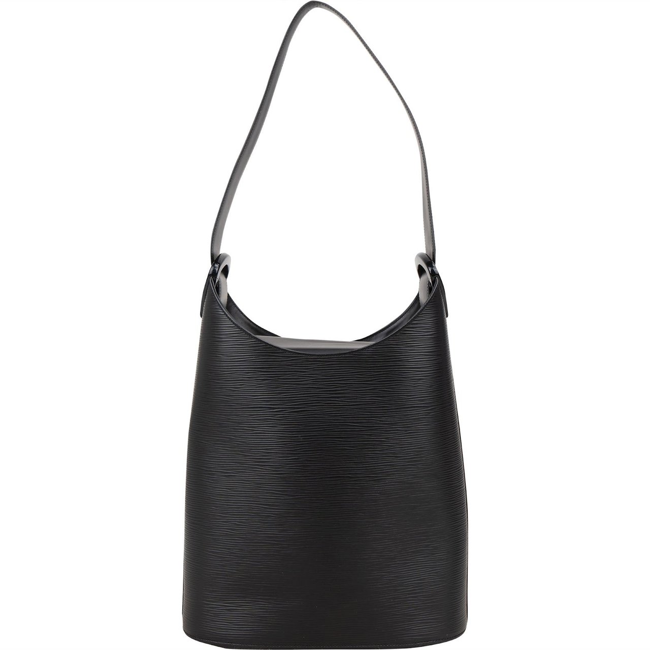 Louis Vuitton Louis Vuitton Noir Epi Leather Verseau Hobo Shoulder Bag Zwart