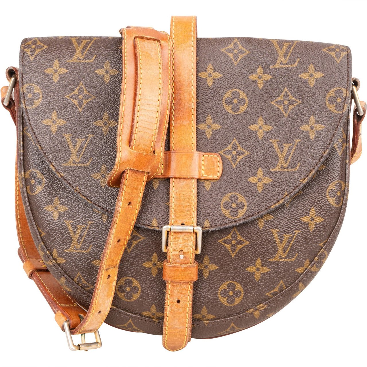 Louis Vuitton Louis Vuitton Monogram Canvas Chantilly GM Crossbody Bag Bruin