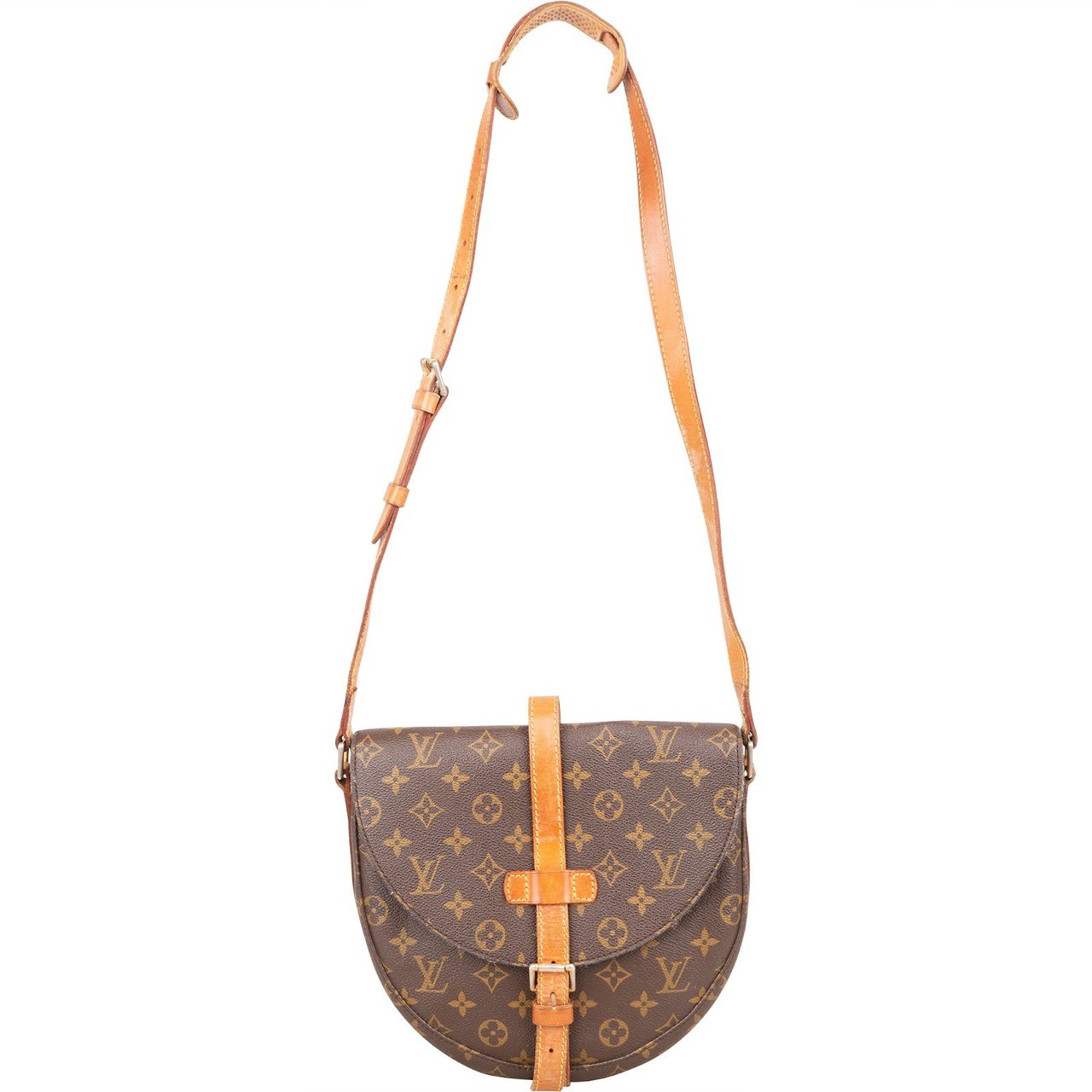 Louis Vuitton Louis Vuitton Monogram Canvas Chantilly GM Crossbody Bag Bruin
