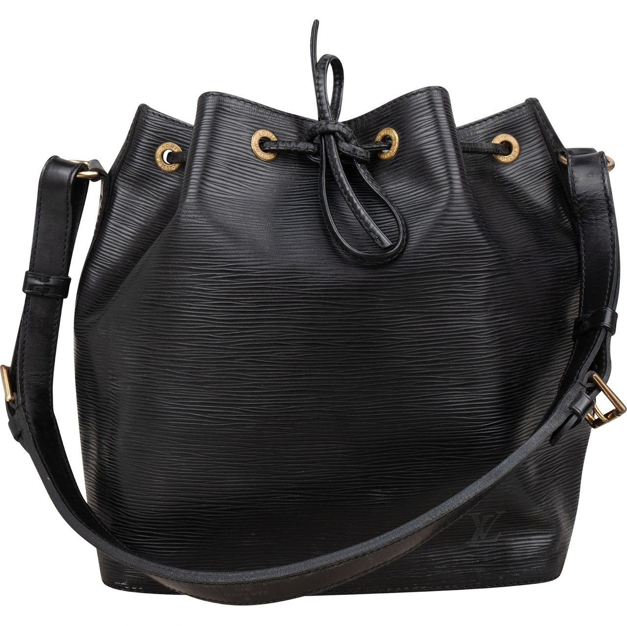 Louis Vuitton Louis Vuitton Noir Epi Leather Sac Noé Petit Shoulder Bag Zwart