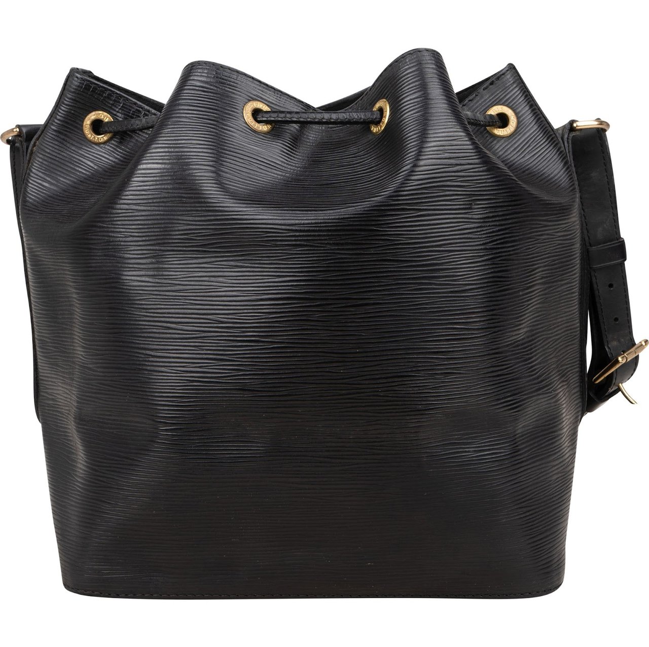 Louis Vuitton Louis Vuitton Noir Epi Leather Sac Noé Petit Shoulder Bag Zwart
