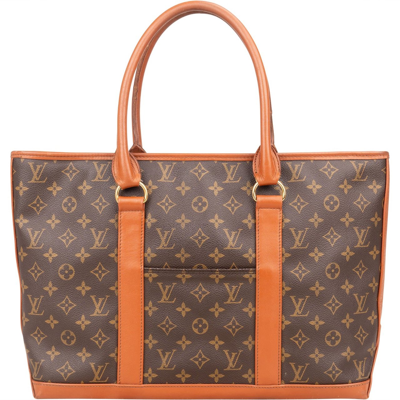 Louis Vuitton Monogram Canvas Sac Weekend Handbag Bruin