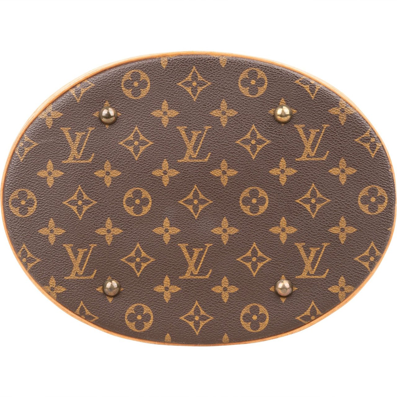 Louis Vuitton Monogram Canvas Bucket GM Shoulder Bag Bruin
