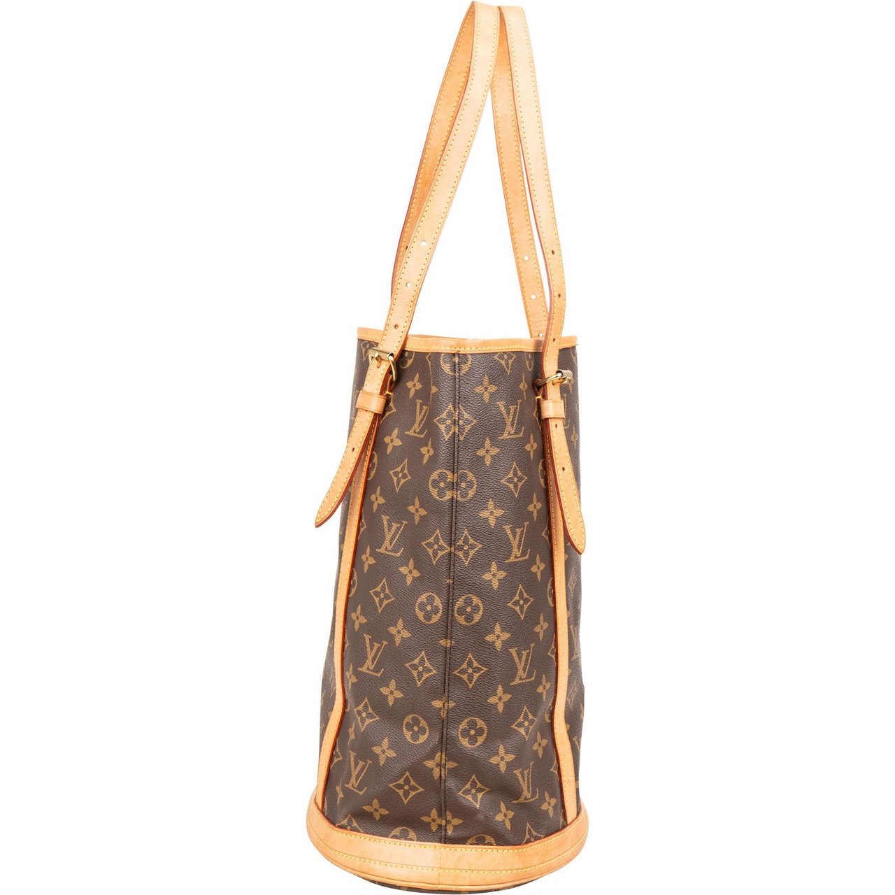 Louis Vuitton Monogram Canvas Bucket GM Shoulder Bag Bruin