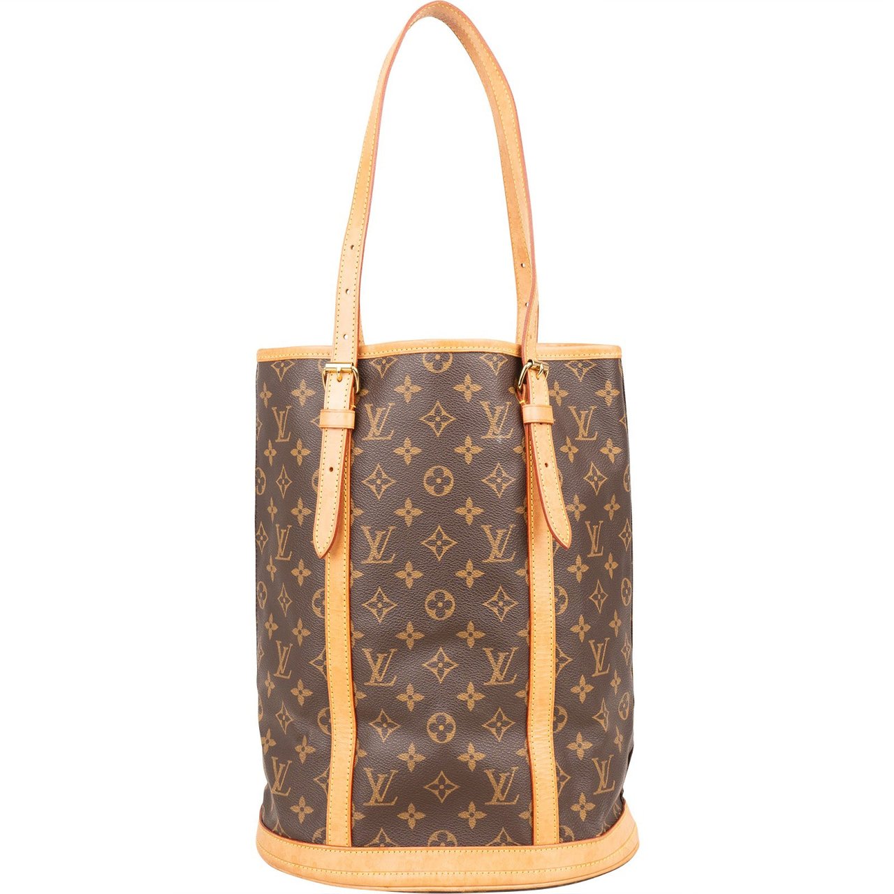 Louis Vuitton Monogram Canvas Bucket GM Shoulder Bag Bruin