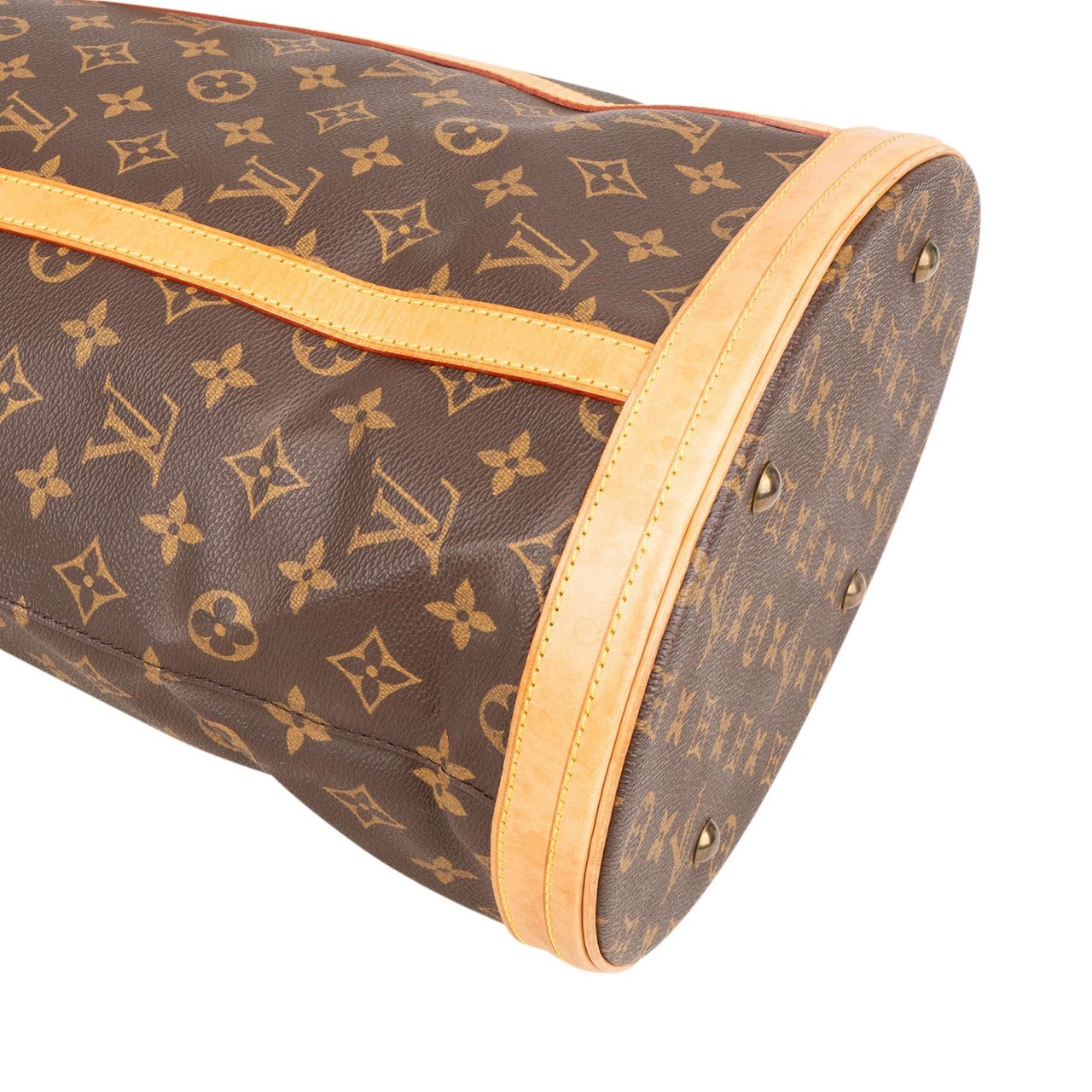 Louis Vuitton Monogram Canvas Bucket GM Shoulder Bag Bruin