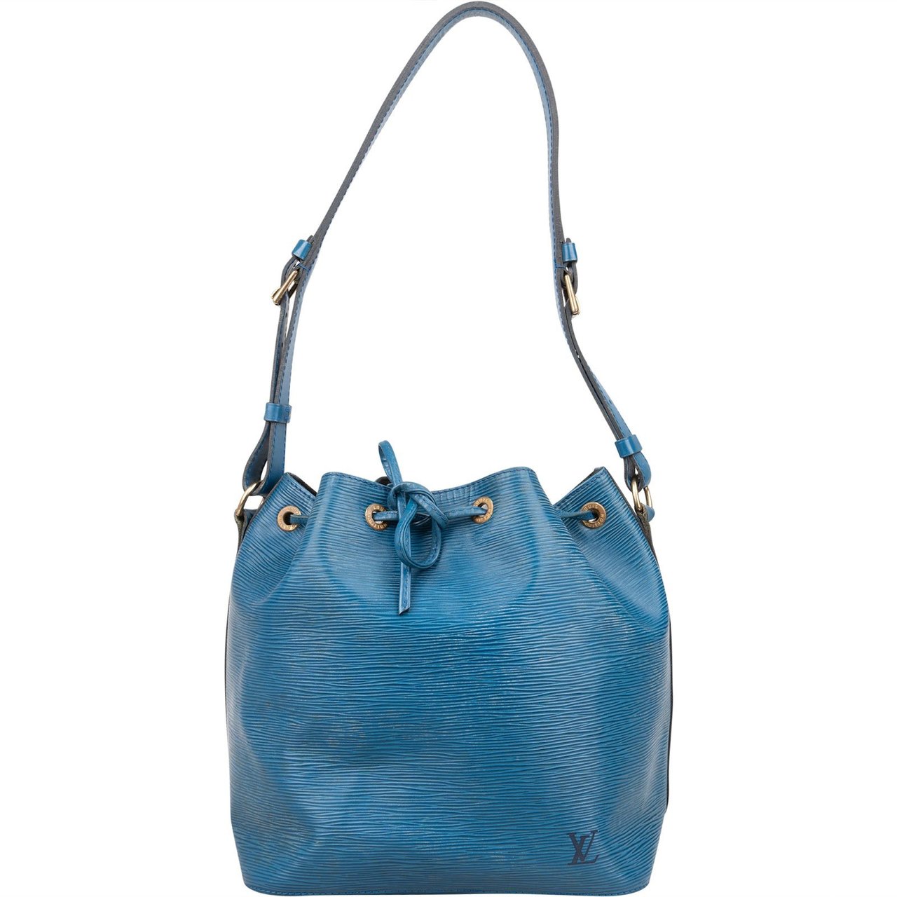 Louis Vuitton Louis Vuitton Blue Epi Leather Sac Noé Petit Shoulder Bag Blauw