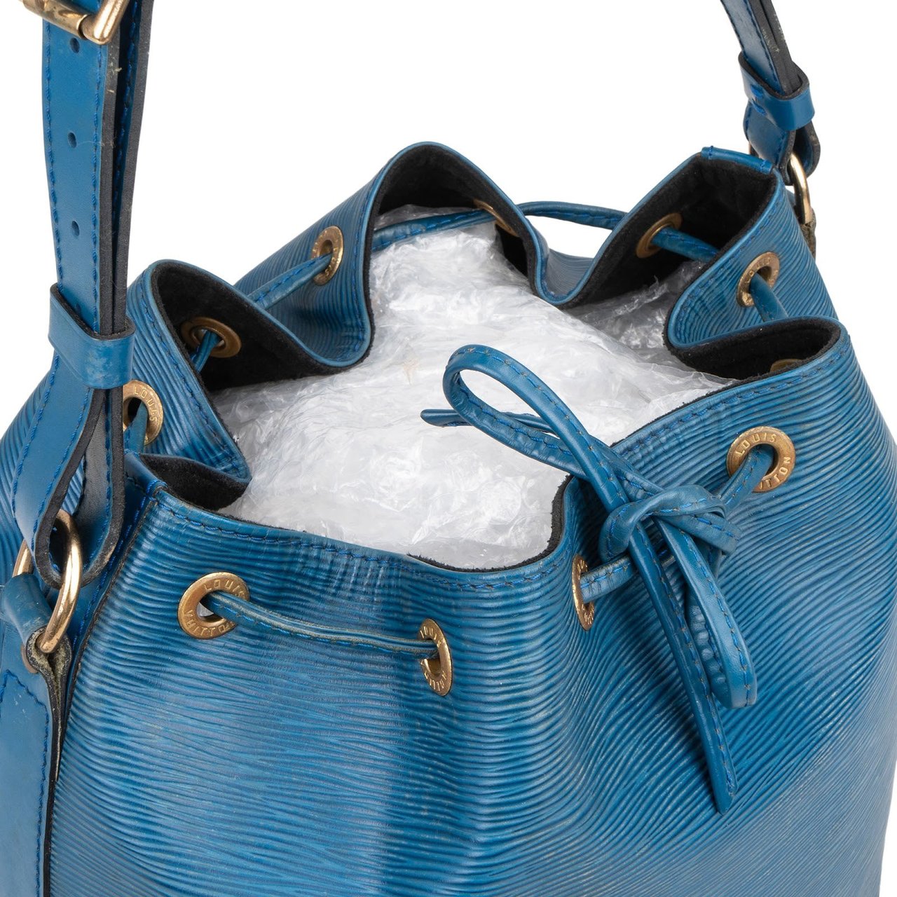 Louis Vuitton Louis Vuitton Blue Epi Leather Sac Noé Petit Shoulder Bag Blauw