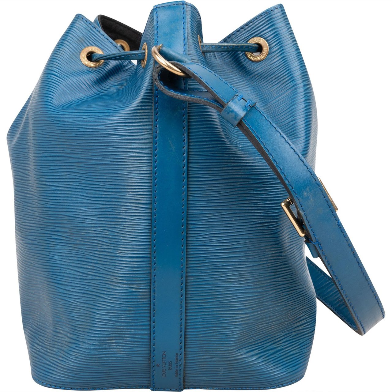 Louis Vuitton Louis Vuitton Blue Epi Leather Sac Noé Petit Shoulder Bag Blauw