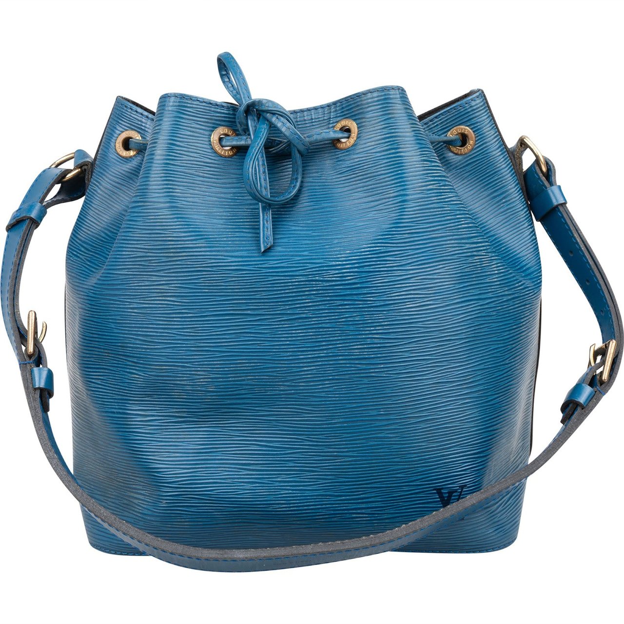 Louis Vuitton Louis Vuitton Blue Epi Leather Sac Noé Petit Shoulder Bag Blauw