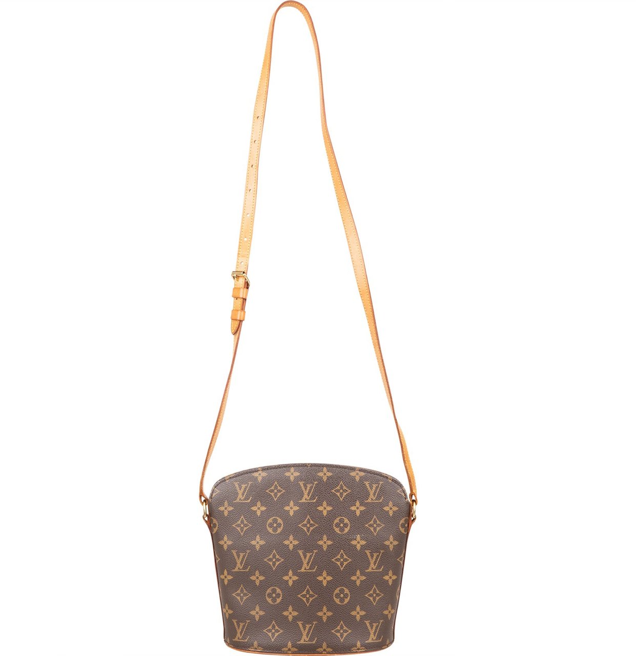 Louis Vuitton Louis Vuitton Monogram Canvas Drouot Crossbody Bag Bruin