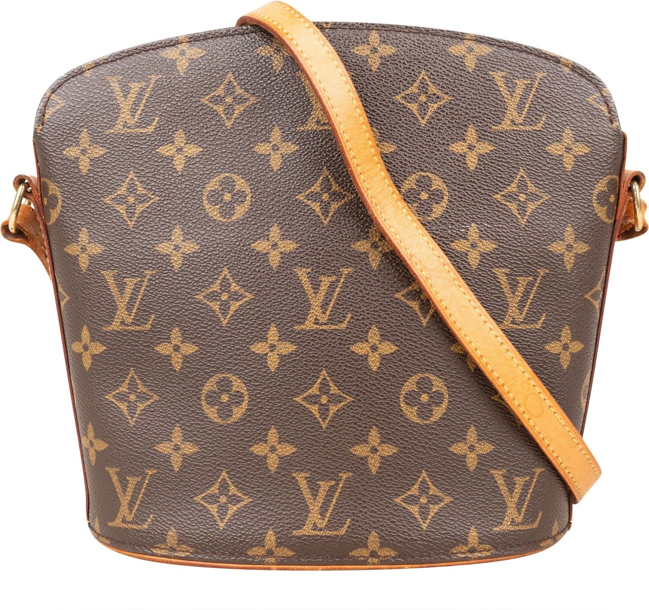 Louis Vuitton Louis Vuitton Monogram Canvas Drouot Crossbody Bag Bruin