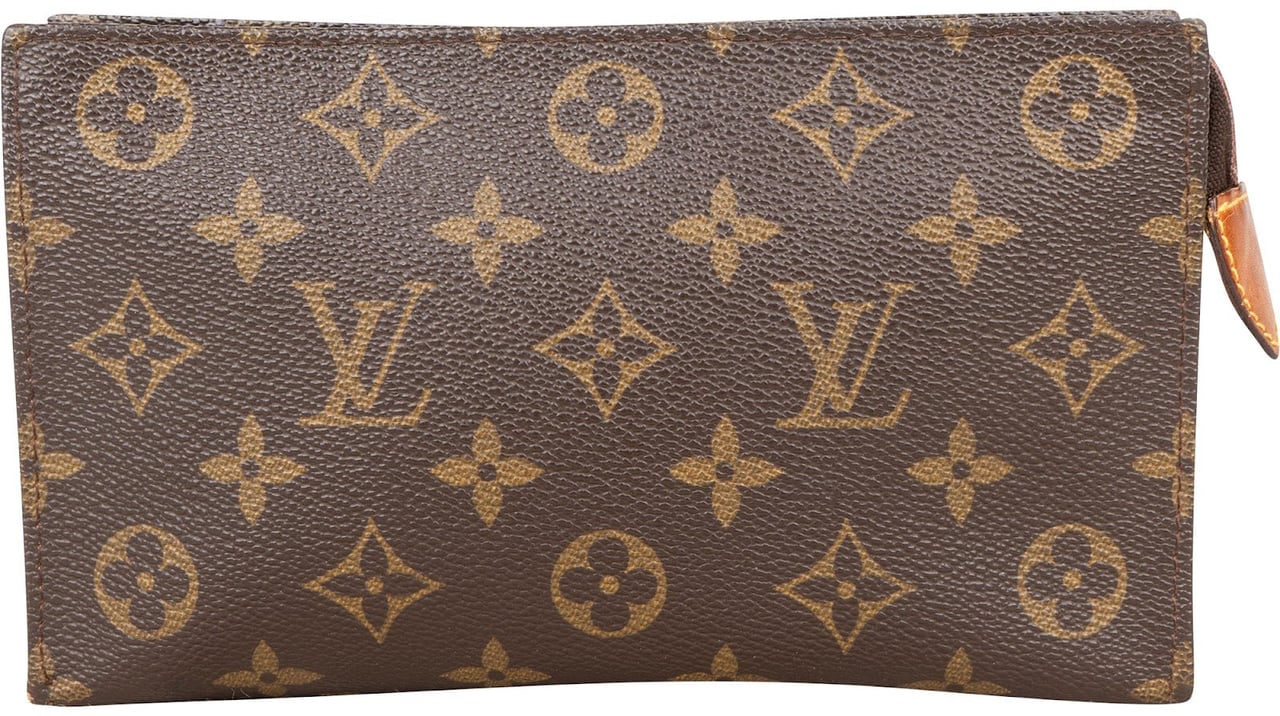 Louis Vuitton Louis Vuitton Monogram Canvas Pochette Cosmétique Clutch Bruin
