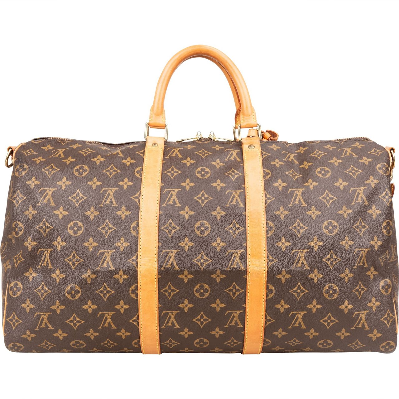 Louis Vuitton Louis Vuitton Monogram Canvas Keepall 50 Bandoulière Travel Bag Bruin