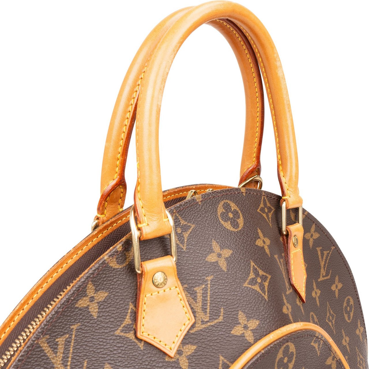 Louis Vuitton Louis Vuitton Monogram Canvas Ellipse MM Handbag Bruin