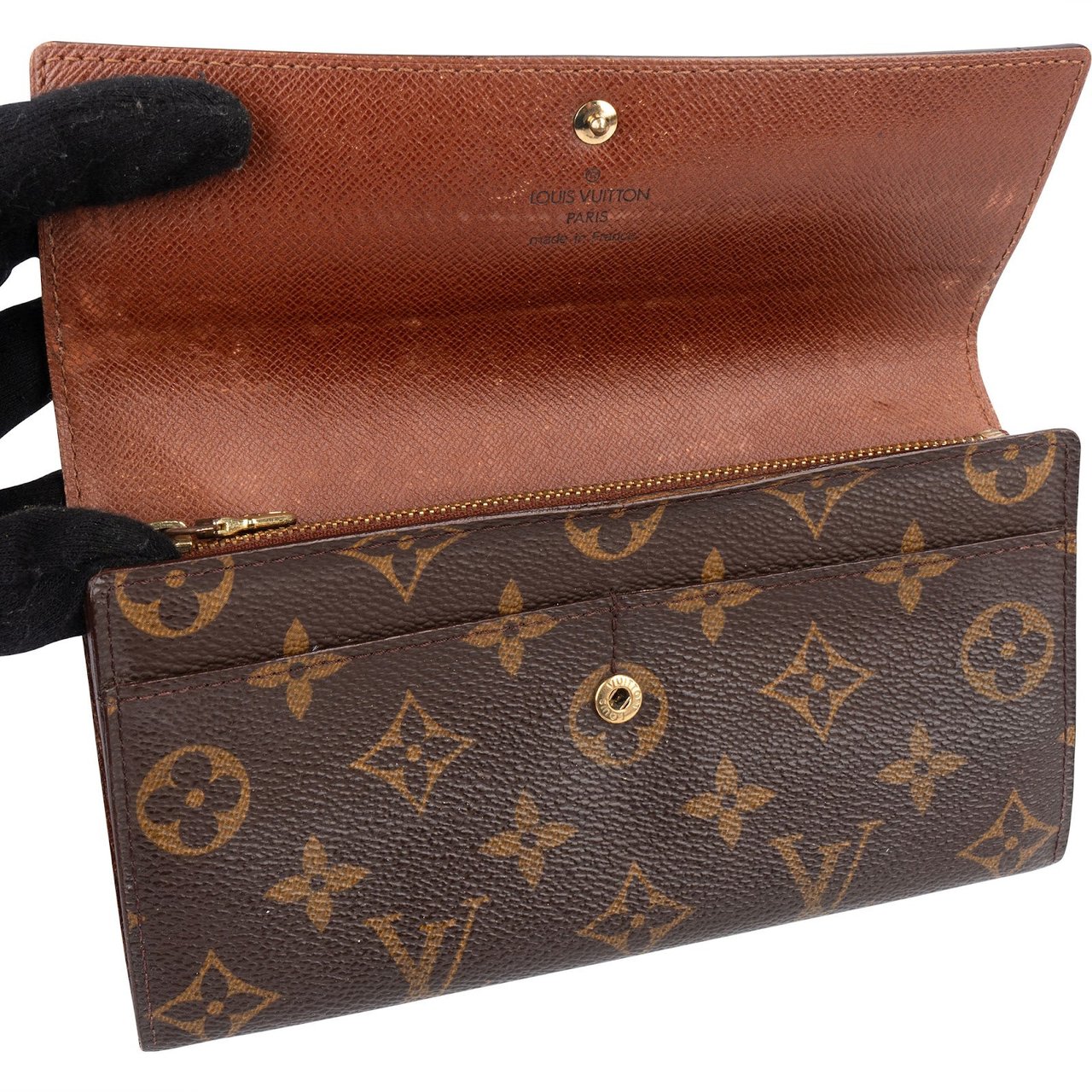 Louis Vuitton Monogram Canvas Sarah Wallet Bruin