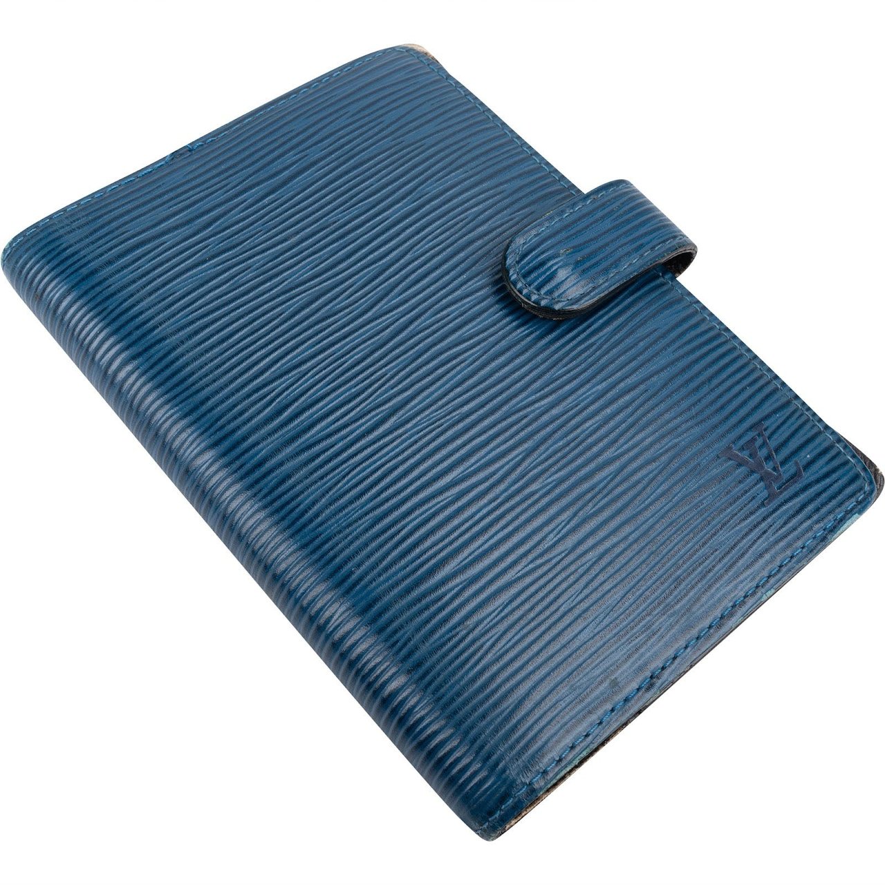 Louis Vuitton Blue Epi Leather Agenda PM Blauw