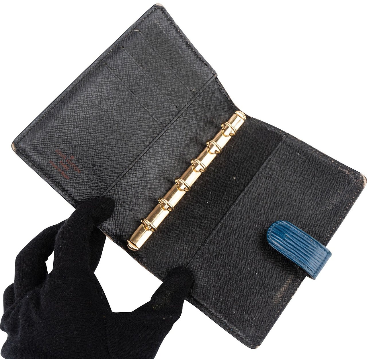 Louis Vuitton Blue Epi Leather Agenda PM Blauw
