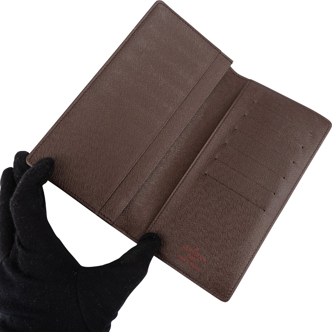 Louis Vuitton Monogram Damier Ebene Brazza Long Wallet Bruin