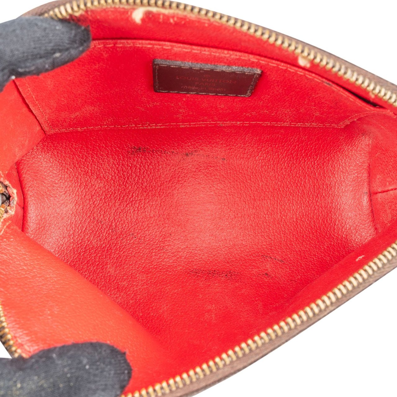 Louis Vuitton Louis Vuitton Monogram Damier Ebene Cosmetic Pouch PM Bruin