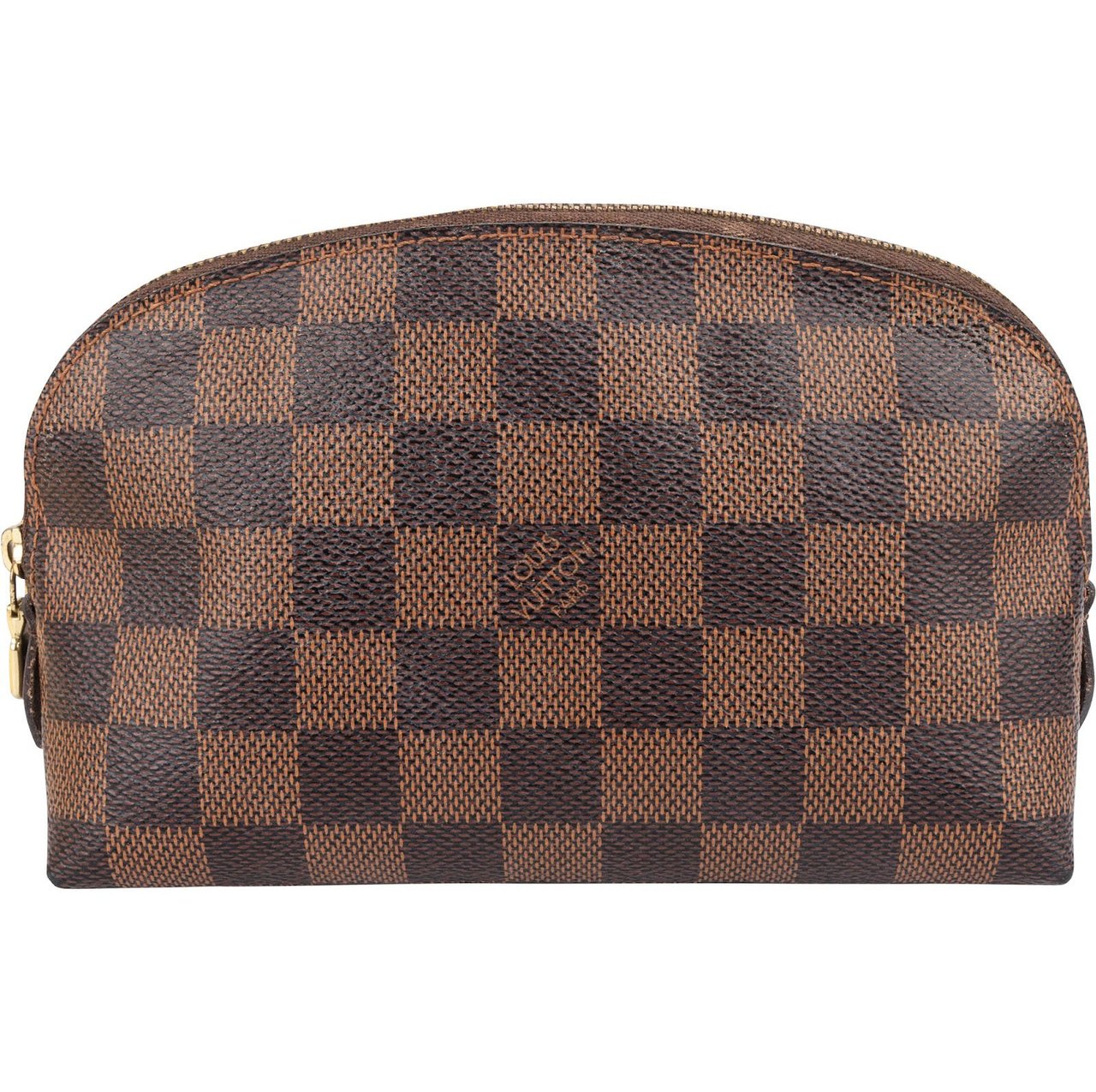 Louis Vuitton Louis Vuitton Monogram Damier Ebene Cosmetic Pouch PM Bruin