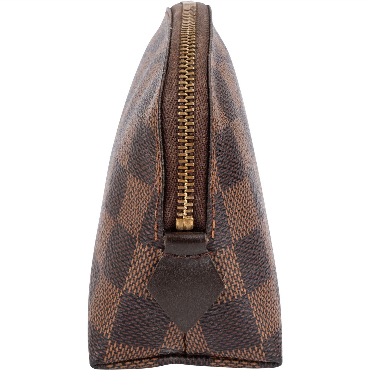 Louis Vuitton Louis Vuitton Monogram Damier Ebene Cosmetic Pouch PM Bruin