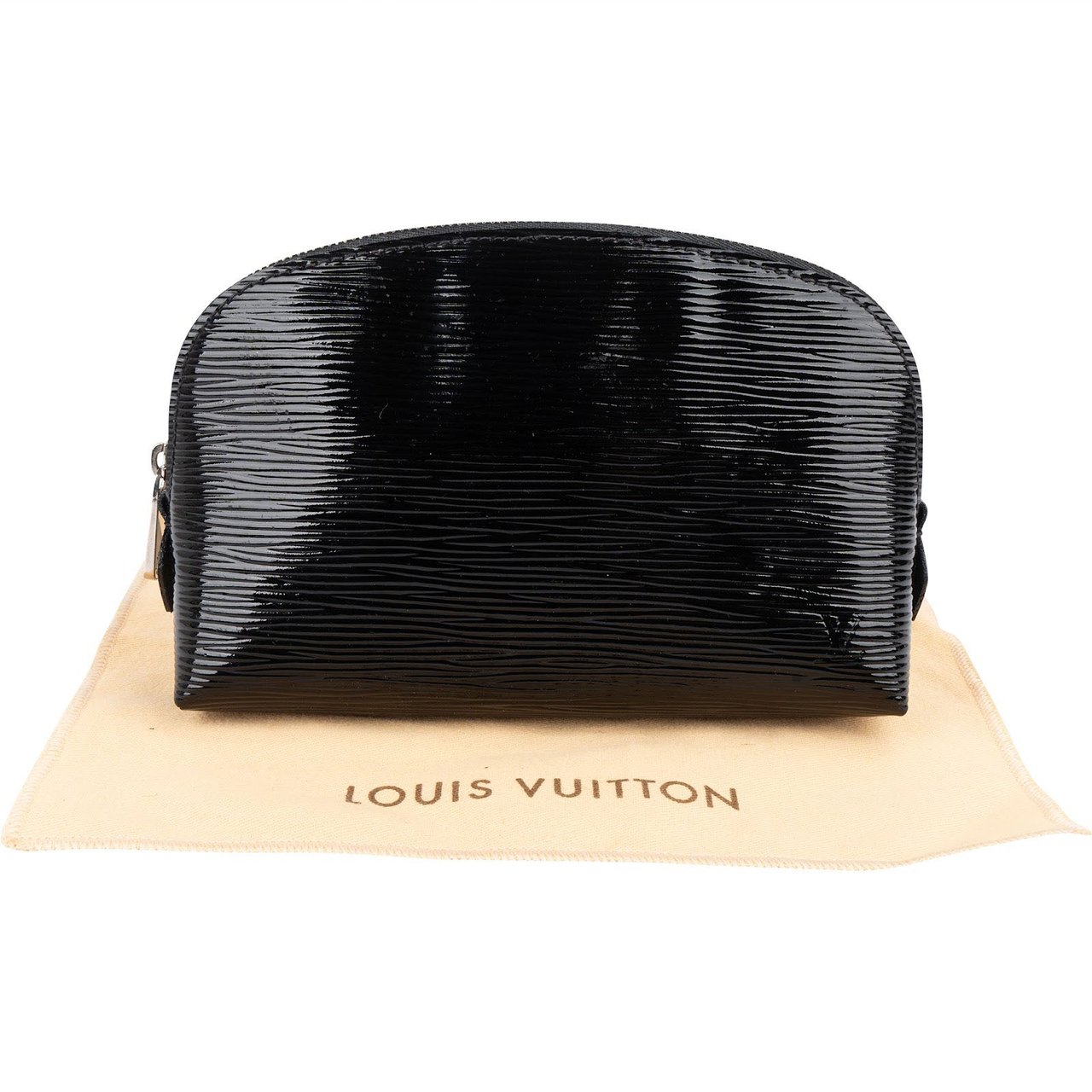 Louis Vuitton Louis Vuitton Noir Electric Epi Leather Cosmetic Pouch PM Zwart