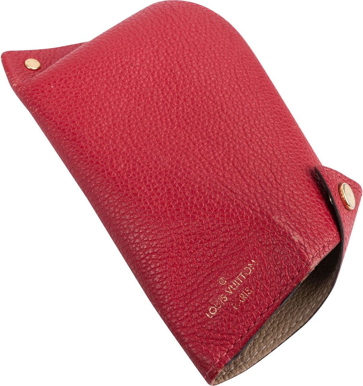 Louis Vuitton Taiga Leather Portefeuille Key Holder Rood