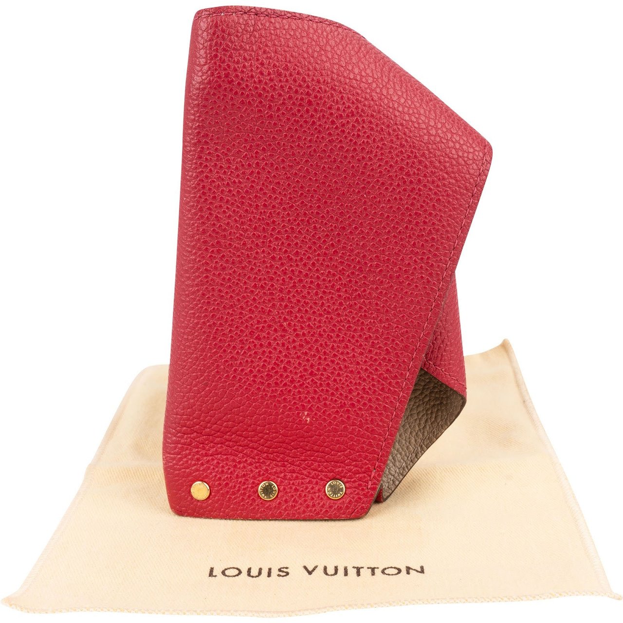 Louis Vuitton Taiga Leather Portefeuille Key Holder Rood
