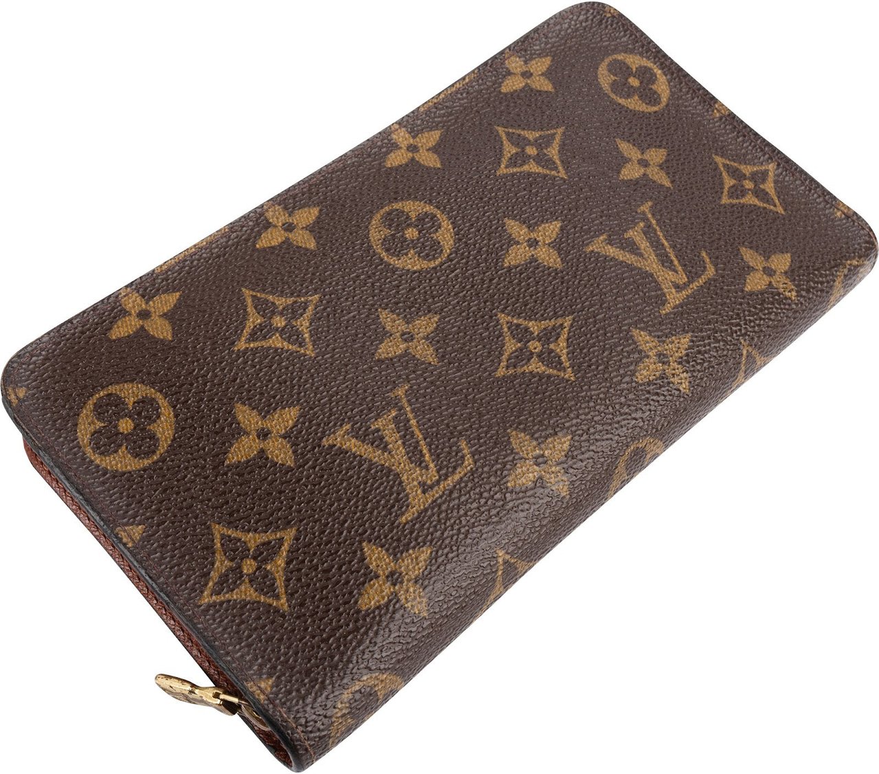 Louis Vuitton Louis Vuitton Monogram Canvas Zippy Wallet Bruin