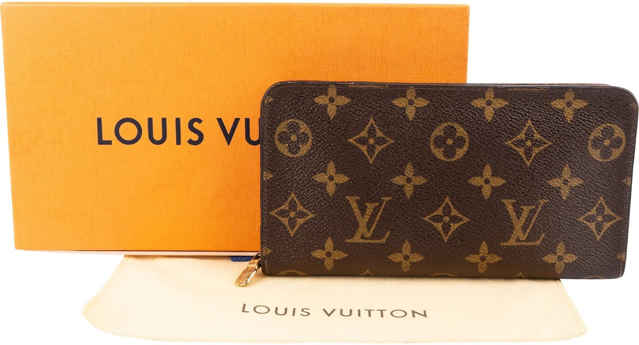 Louis Vuitton Louis Vuitton Monogram Canvas Zippy Wallet Bruin