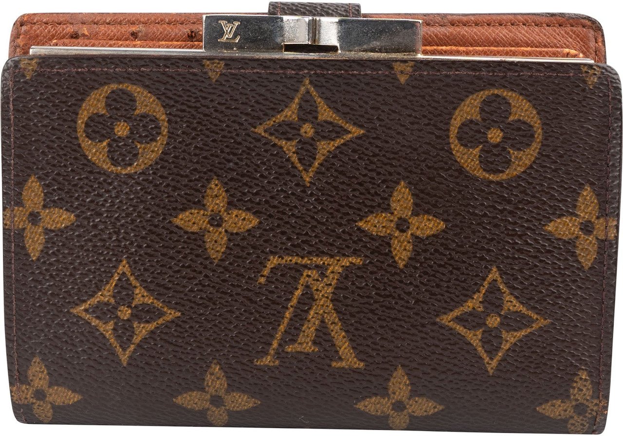 Louis Vuitton Louis Vuitton Monogram Canvas Compact Clip Wallet Bruin