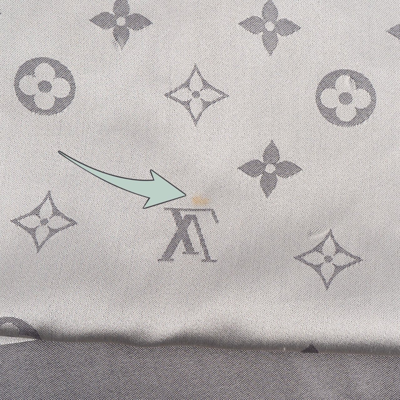 Louis Vuitton Louis Vuitton Schal Silk Monogram Scarf Tuch Donkergrijs