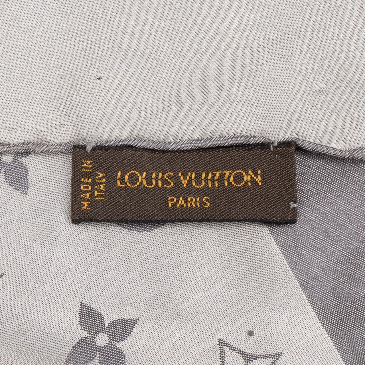 Louis Vuitton Louis Vuitton Schal Silk Monogram Scarf Tuch Donkergrijs