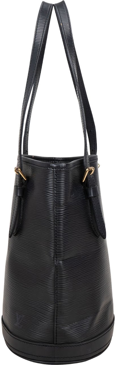 Louis Vuitton Louis Vuitton Noir Epi Leather Bucket PM Shoulder Bag Zwart