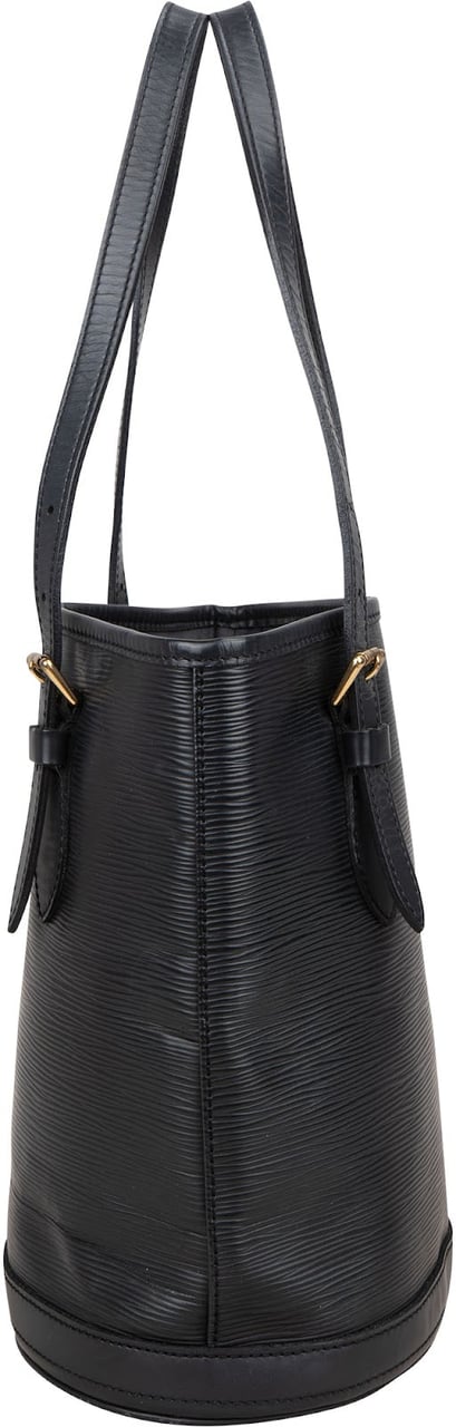 Louis Vuitton Louis Vuitton Noir Epi Leather Bucket PM Shoulder Bag Zwart