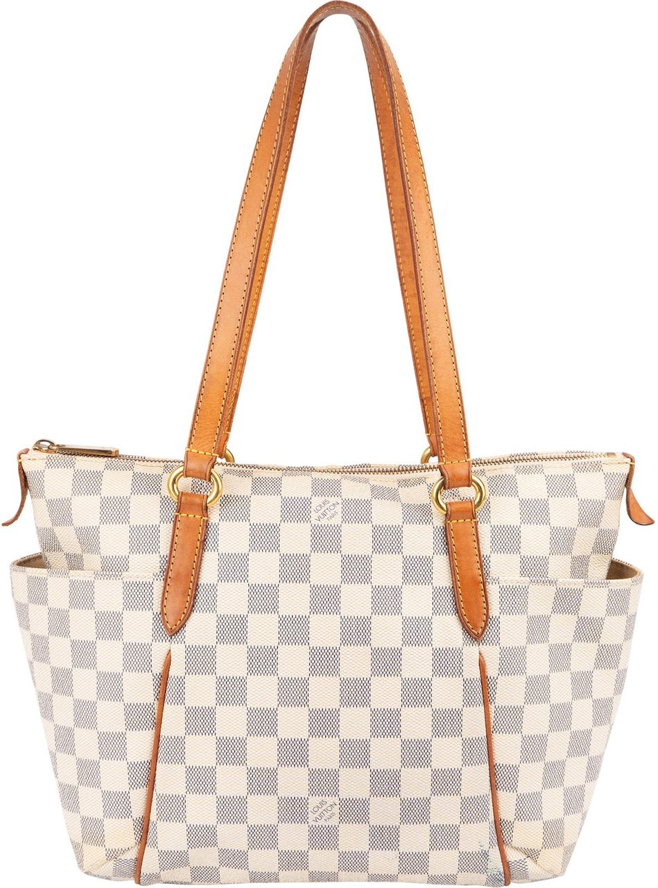 Louis Vuitton Monogram Damier Azur Totally PM Shoulder Bag Beige