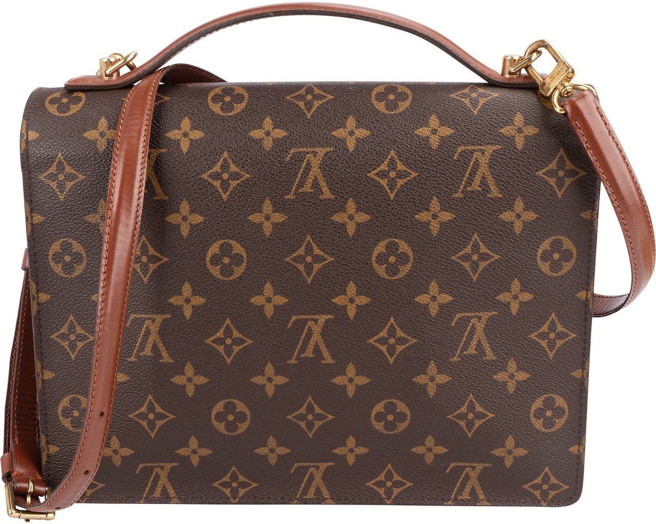 Louis Vuitton Louis Vuitton Monogram Canvas Monceau Handbag Bruin