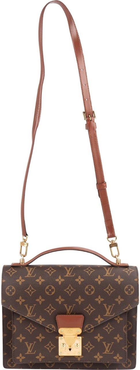 Louis Vuitton Louis Vuitton Monogram Canvas Monceau Handbag Bruin