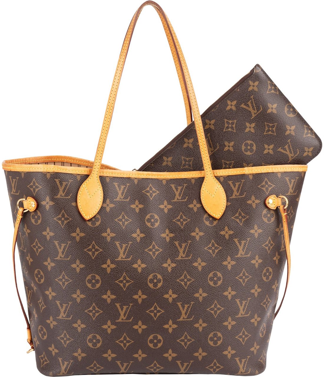 Louis Vuitton Monogram Canvas Neverfull MM Shoulder Bag Bruin