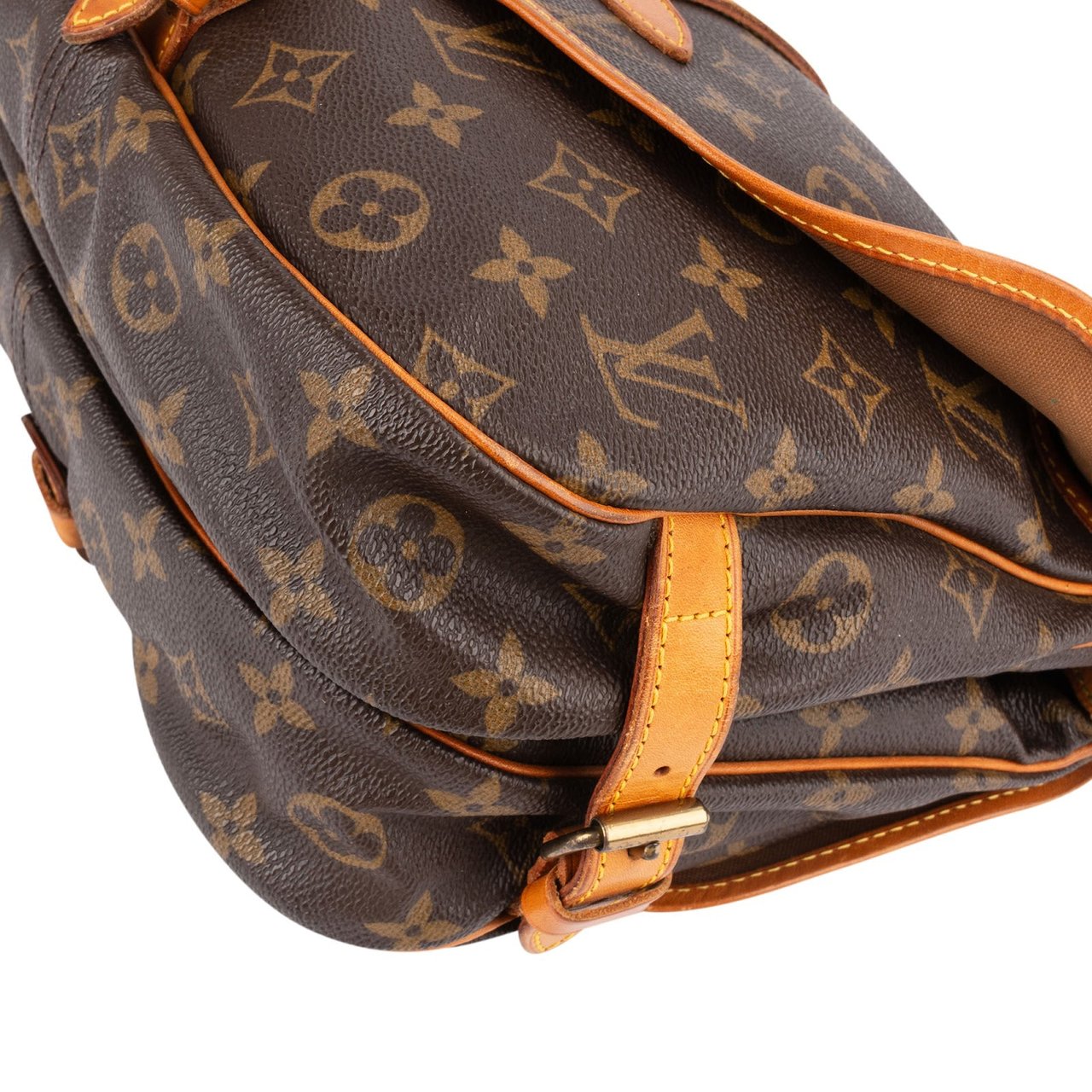 Louis Vuitton Louis Vuitton Monogram Canvas Saumur 30 Crossbody Bag Bruin