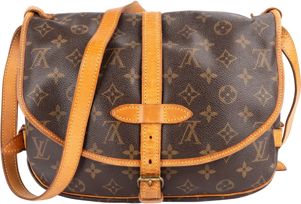 Louis Vuitton Louis Vuitton Monogram Canvas Saumur 30 Crossbody Bag Bruin