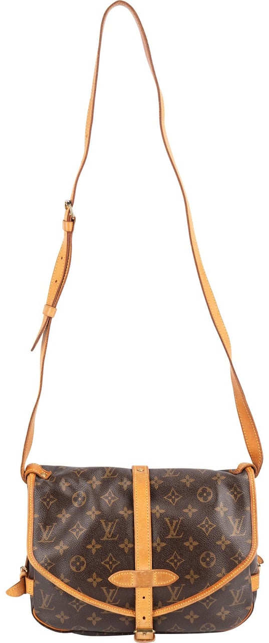 Louis Vuitton Louis Vuitton Monogram Canvas Saumur 30 Crossbody Bag Bruin