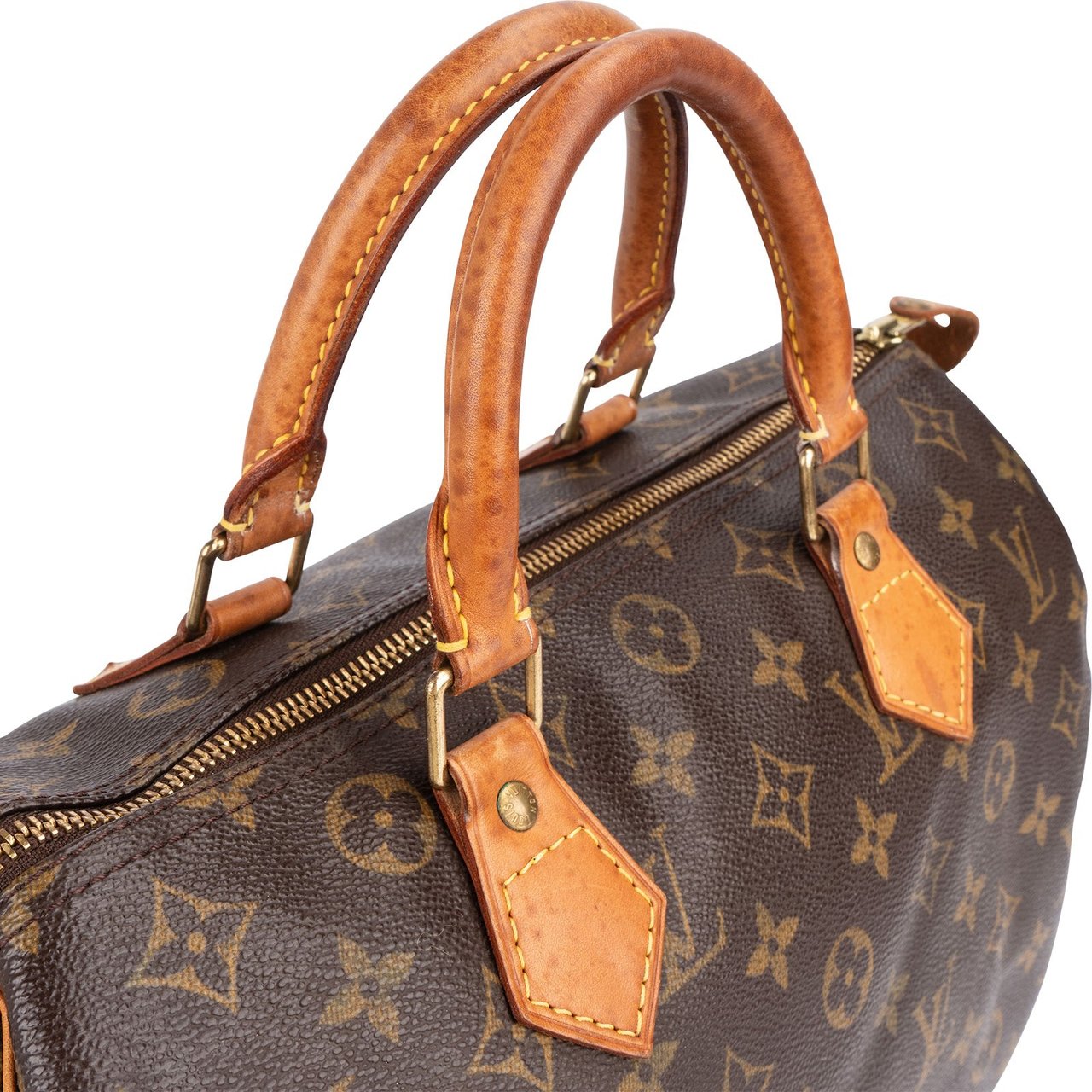 Louis Vuitton Louis Vuitton Monogram Canvas Speedy 30 Handbag Bruin