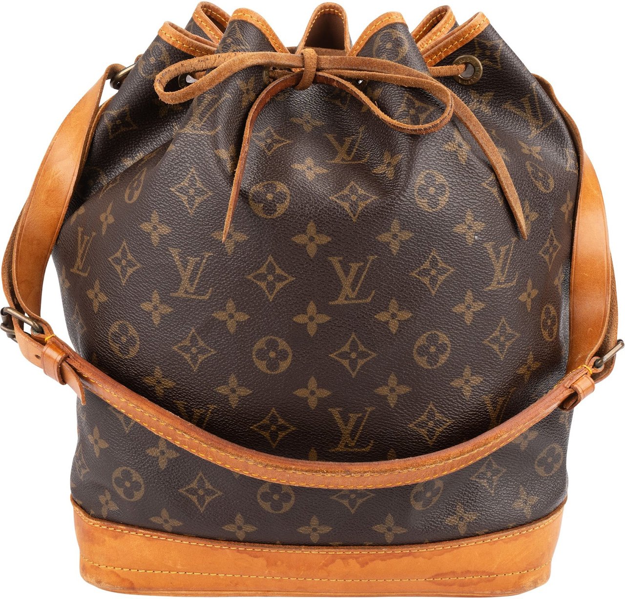 Louis Vuitton Monogram Canvas Sac Noé Grande Shoulder Bag Bruin
