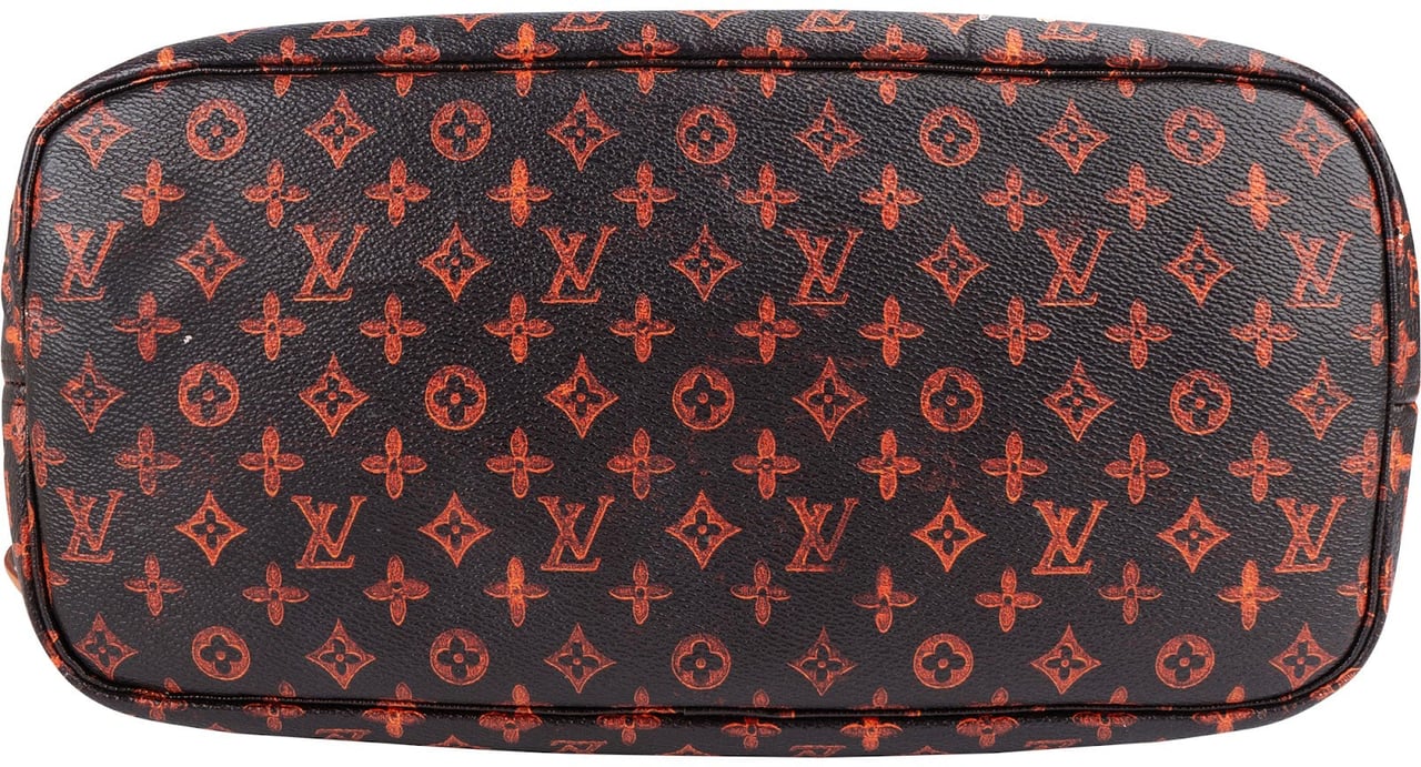 Louis Vuitton Louis Vuitton Limited Monogram Catogram Neverfull MM Shoulder Bag Zwart